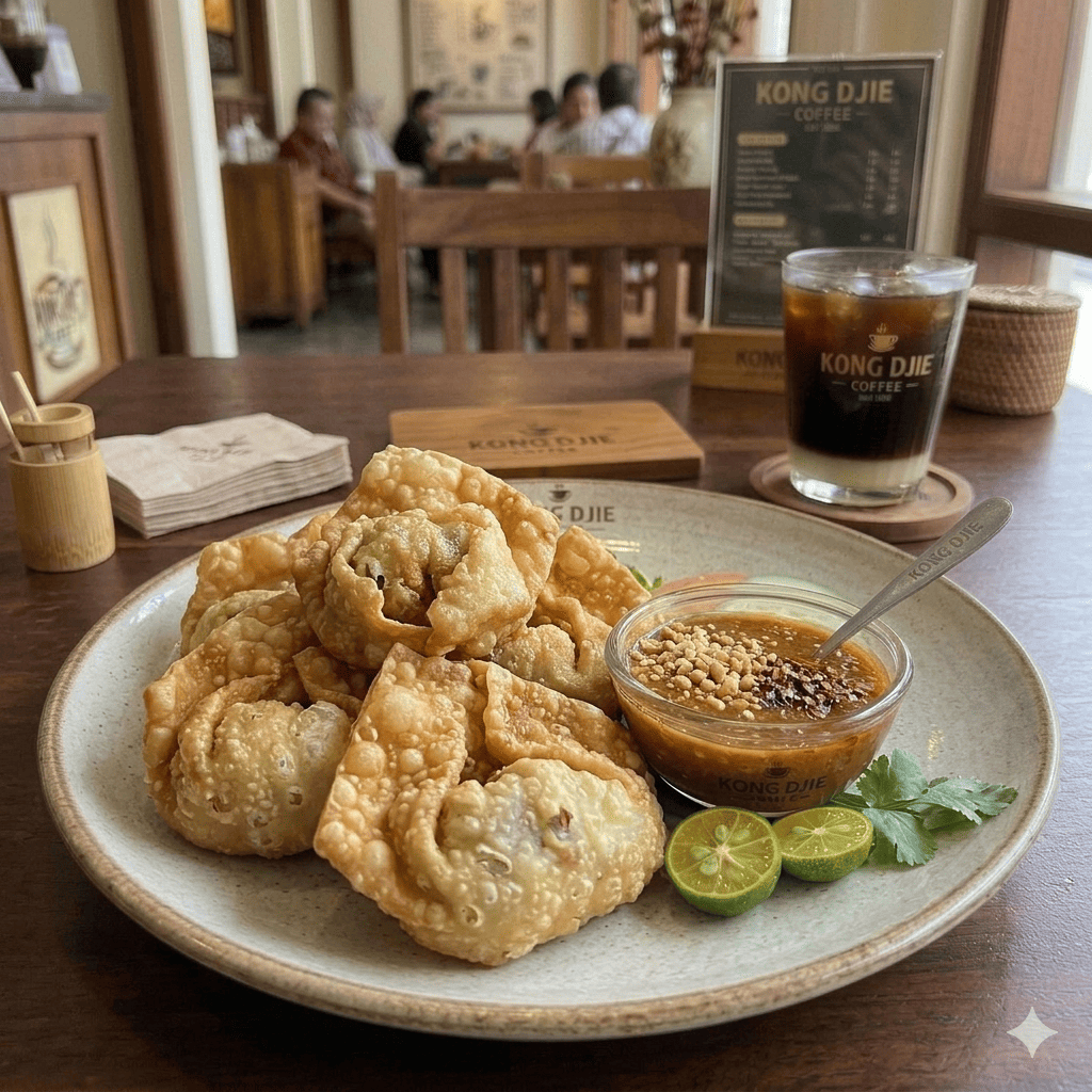 PANGSIT GORENG Kedai Kopi Kong Djie